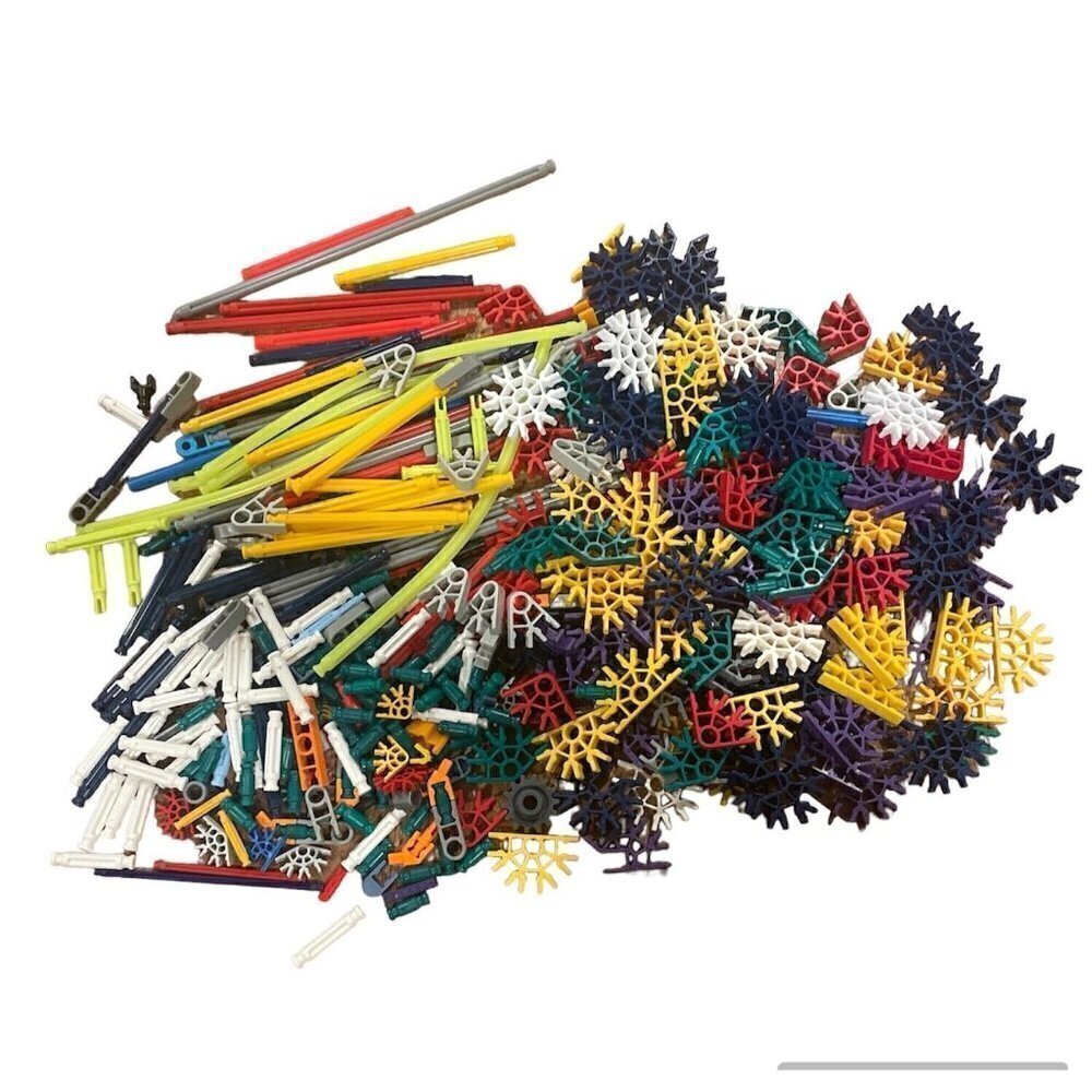 KNEX Rods & Connectors Random Mixed K'nex Replacement Parts Pieces Lot 1 lb 5 oz
